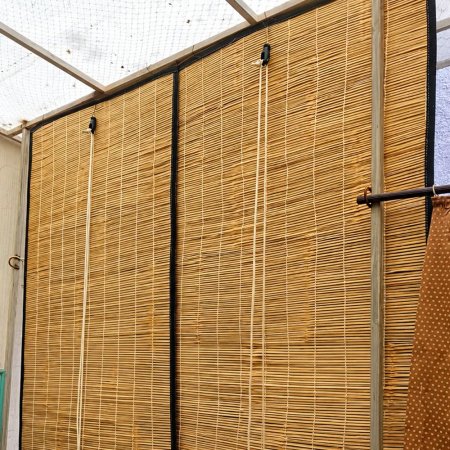 Bamboo Chick Window Installation
