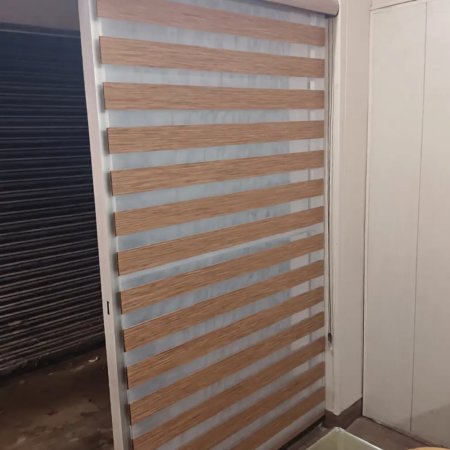 Dark Patterned Zebra Window Blinds